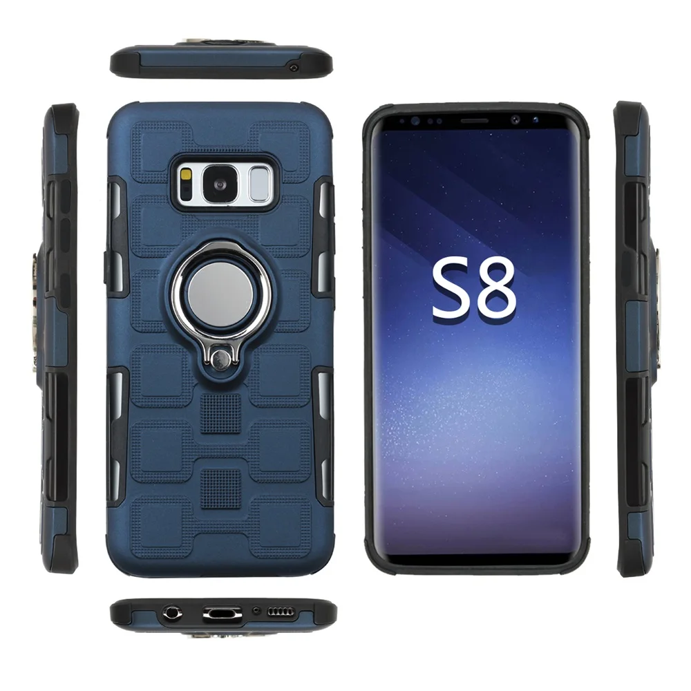 Ударопрочный чехол Кобура на ремешке армированный жесткий для Samsung Galaxy S8 + Plus