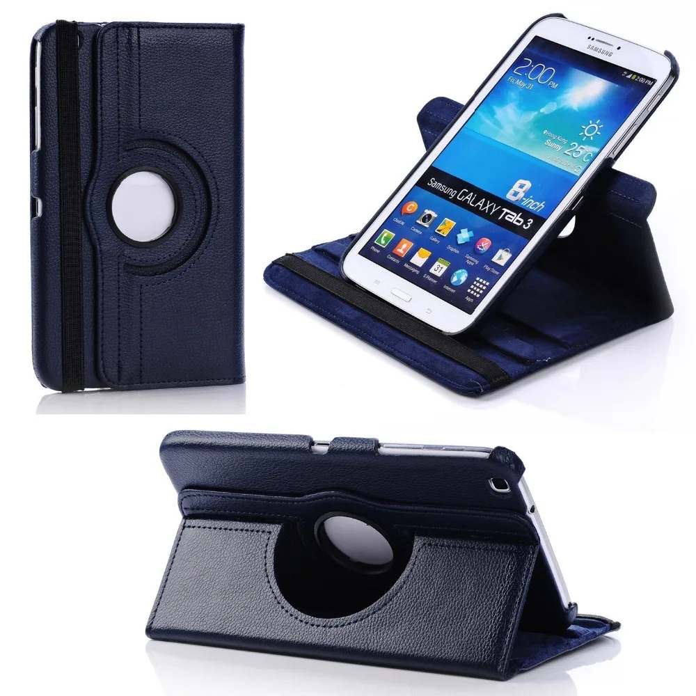 Чехол для Samsung Galaxy Tab 3 8 &quot360 Вращающийся чехол из искусственной кожи 0 T310 T311 T315 SM