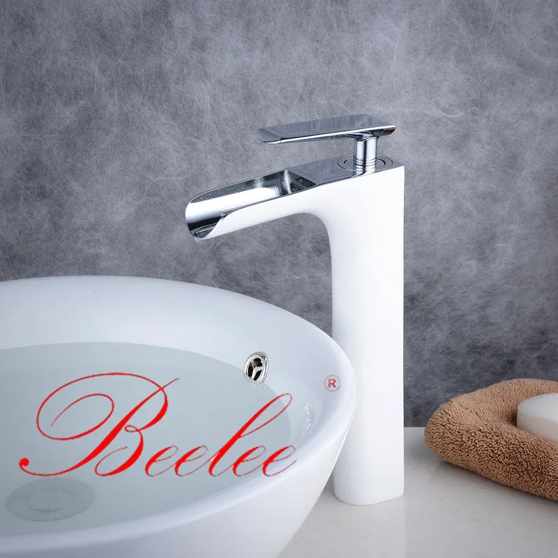Beelee смеситель для ванной комнаты современный медный кран с широким горлышком
