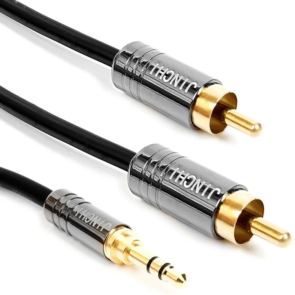 Аудиокабель 3 5 мм на 2RCA штекер двойной 2 RCA кабель стерео аудио разветвитель для ПК