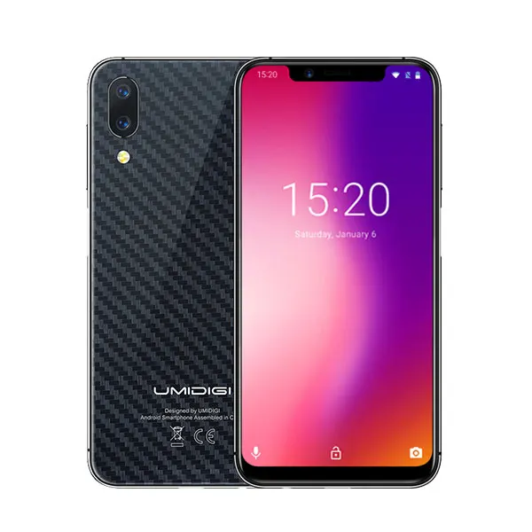 Carbon Fiber UMIDIGI One Pro, глобальная версия, 5,9 дюймов, 12 Мп+ 5 МП, двойной, 4G, мобильный телефон, Беспроводная зарядка, 4 ГБ, 64 ГБ, P23, восьмиядерный смартфон с NFC Fun - Цвет: Carbon Fiber