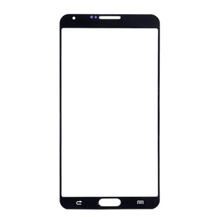 Черная передняя внешняя стеклянная линза Замена экрана для Samsung Galaxy Note 3 III N9000 N9002