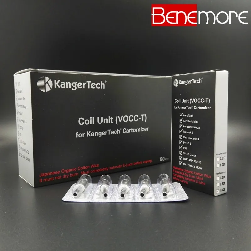 5 шт./l kangertech VOCC-T несовместим с kanger двойной катушки электронных сигарет испаритель