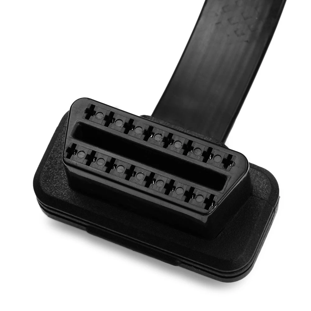Новая 60 см OBD II 16 Pin папа-мама плоский удлинитель автомобильный диагностический удлинитель адаптер OBD II OBD2 удлинитель
