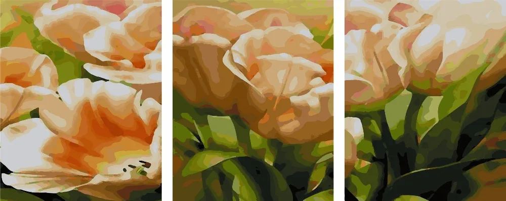 Набор для рисования по номерам на стене 3 панели|pictures for fabric painting|picture directionspictures of