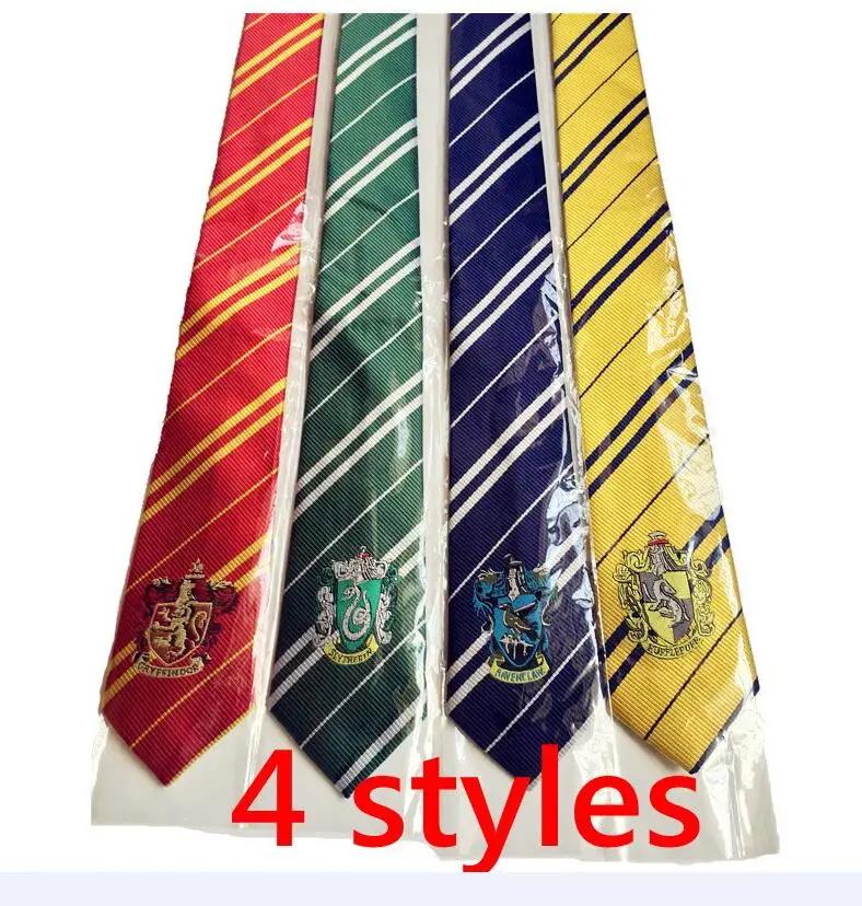10 шт./лот галстук Гриффиндор Слизерин Hufflepuff Ravenclaw Галстуки Гермиона Грейнджер Косплей Костюм - Цвет: mixed batch orders