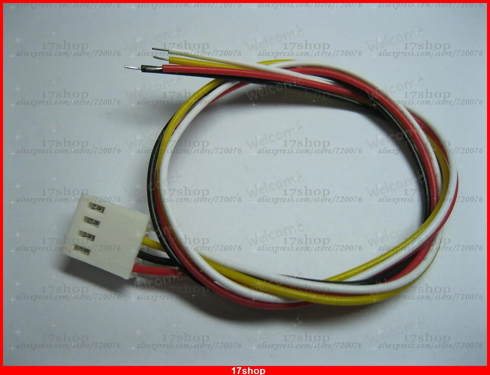 10 шт. 2510 шаг 2 54 мм 4 контактный гнездовой разъем с кабелем 26AWG 300 мм|4 pin female connector|4