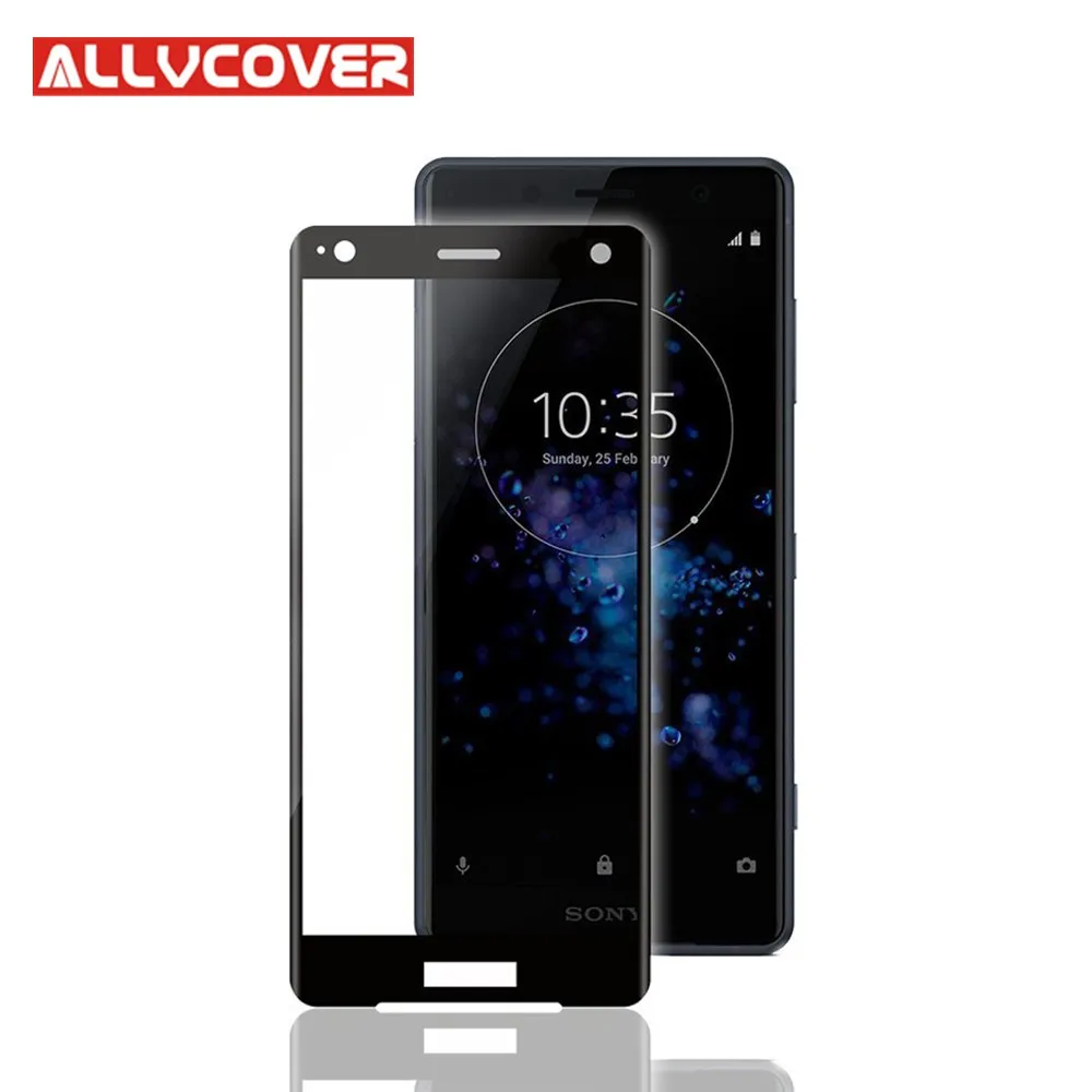 Allvcover 3D edge Full Cover Экран протектор для Sony Xperia XZ2 закаленное Стекло пленка защитная