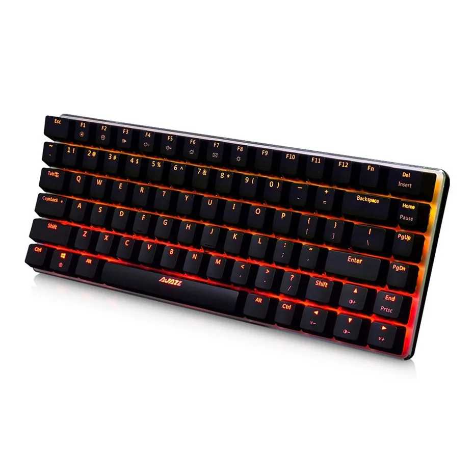 Ajazz AK33 проводной Механическая игровая клавиатура 82 ключи не конфликт USB Multimedia