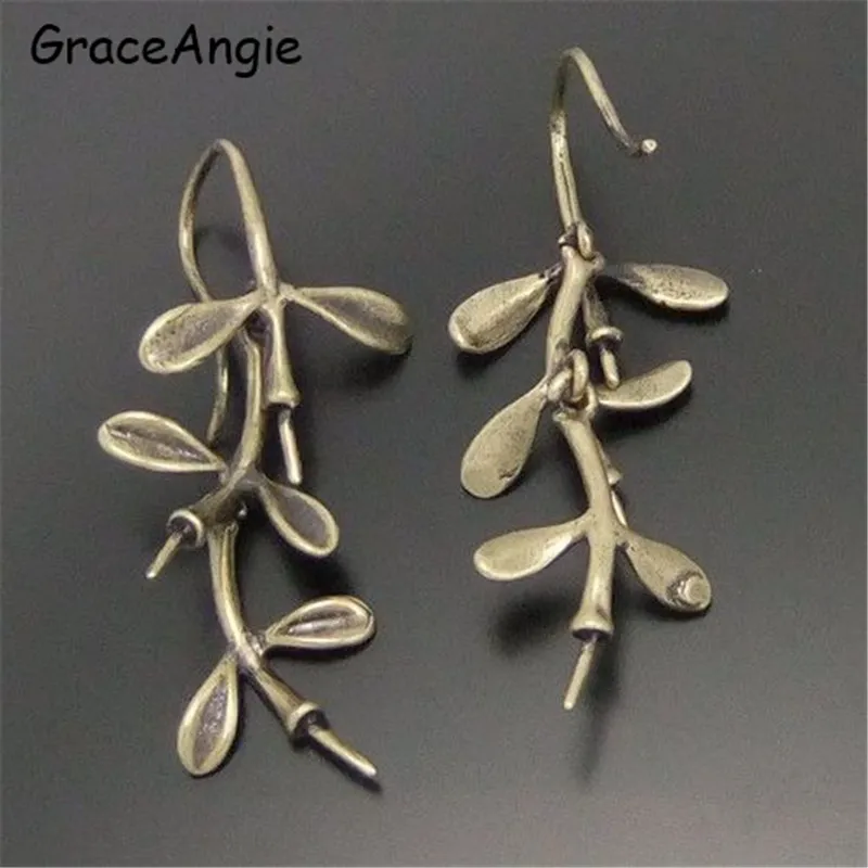 GraceAngie 20 шт. Atq латунные ювелирные изделия ветки подвески фурнитура 36*13*3 мм для
