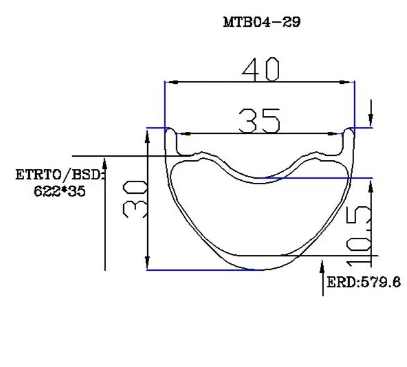 

Super strong for Europe America 29er hookless carbon rim mountain-bikes-cheap 40 wide clincher tubeless kit mtb wheel Enduro/AM
