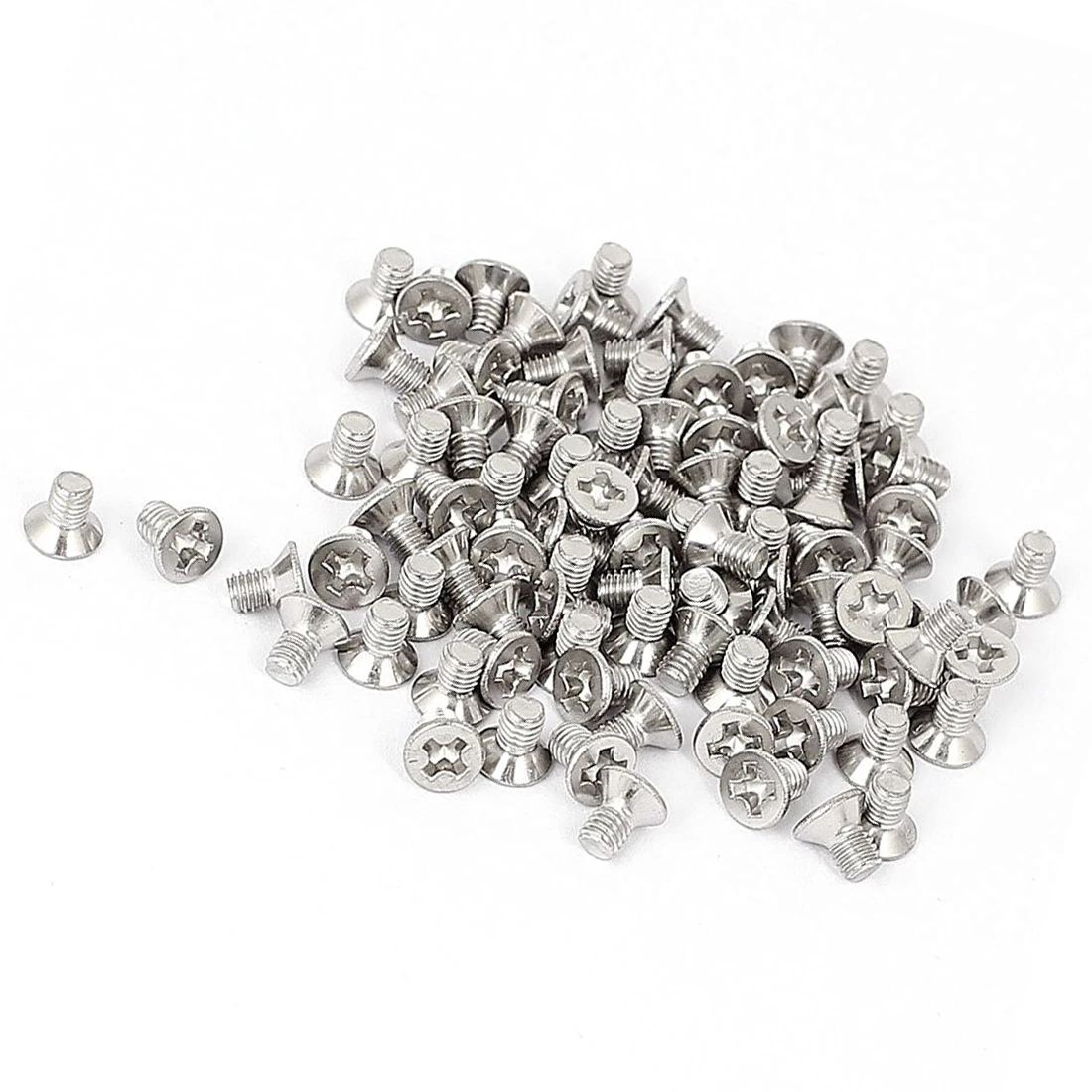 M3 x 5mm Cross Flat Head Countersunk Bolts Machine Screws 100Pcs | Строительство и ремонт