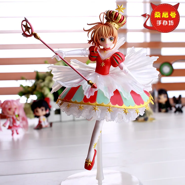Мини-фигурки Kinomoto Sakura Daidouji Tomoyo 27 см без основы ПВХ экшн-фигурки | Игрушки и хобби