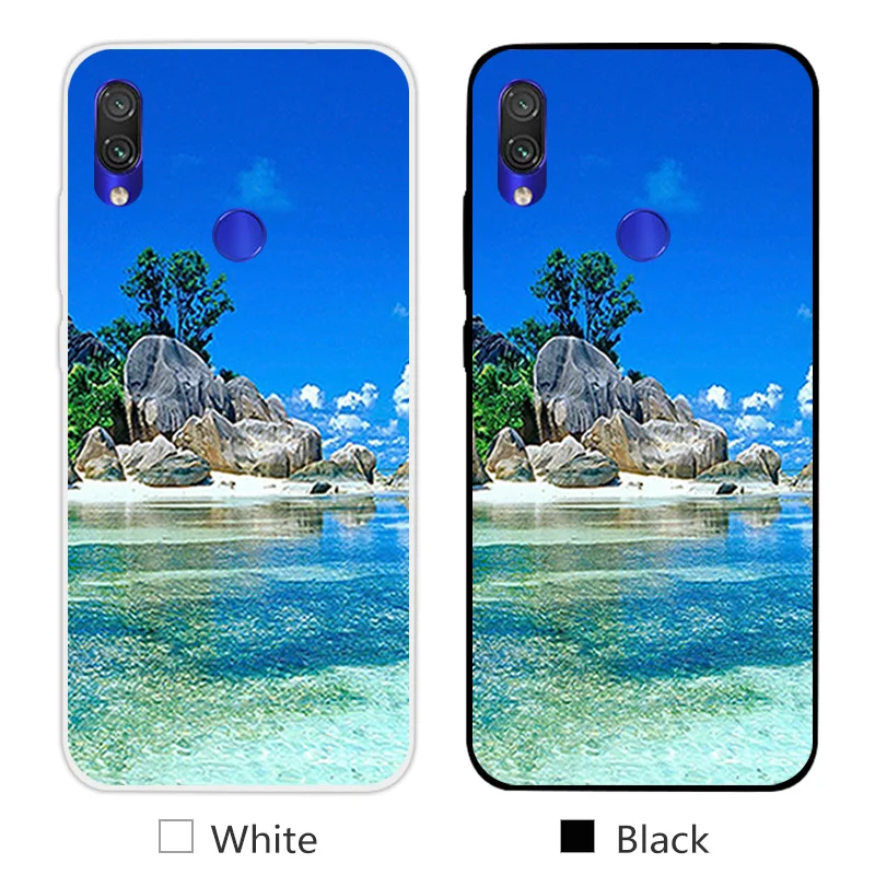 14 Для Xiaomi Redmi Note 7 TPU прозрачный силиконовый ультра тонкий чехол Дизайн Улыбка телефонные чехлы для Redmi Note 7 задняя матовая крышка - Цвет: 14