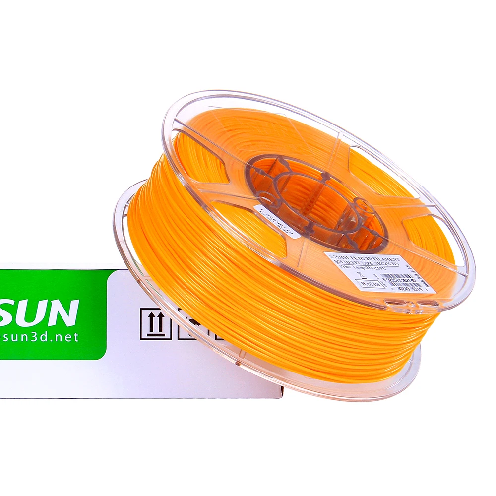 ESUN PETG 1,75 мм нить 3d принтера 1 кг(2.2lb) материал катушки заправки Твердые Белый Желтый Фиолетовый Синий Золотой расходные материалы