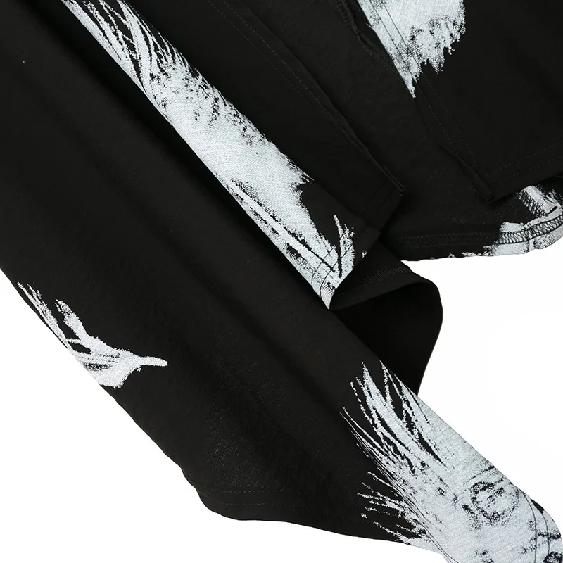 

3XL 2019 Summer Fashion Korean Men Women Feather Print Casual Cape Wrap Shawl Coat Tops Waistcoat LONG SLEEVELESS CARDIGAN Vest