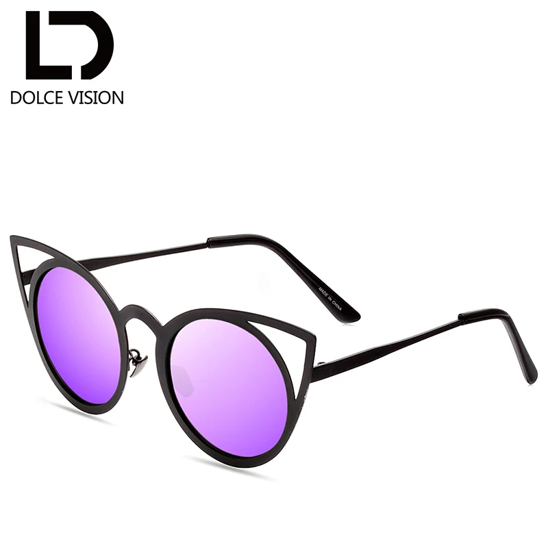 Женские солнцезащитные очки в винтажном стиле с кошачьим глазом роскошные