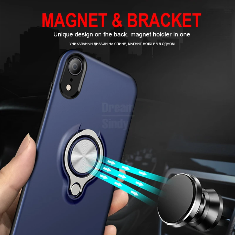 Роскошный автомобильный держатель кольцо чехол для айфон iPhone X XR XS Max 6 6s 8 7 чехол для телефона крышка на для айфон iPhone 6 6s 7 8 Plus X XS Max чехол