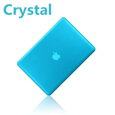 Crystal Light blue ZAIWJ ноутбук матовая поверхность/кристалл чехол для Macbook Air retina Pro 11 12 13 15 для Mac Air 13 с сенсорной панелью+ крышка клавиатуры - Цвет: Crystal Light blue