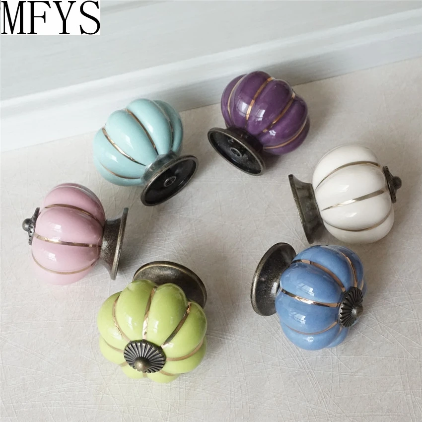 Ручка для кухонного шкафа ручка рукоятки из искусственной керамики синие
