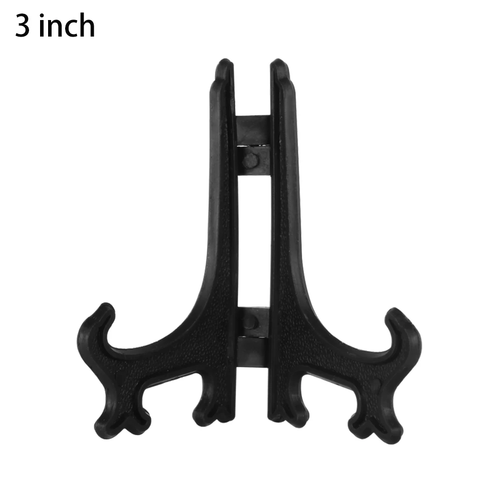 3 inch 5 шт., портативные мольберты, держатели для тарелок, подставка для дисплея, рамка для фотографий, инструменты для демонстрации, стойка для посуды, домашний декор, черный цвет - Цвет: 3 inch
