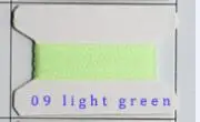 09 light green Вышивка крестом Люминесцентная светящаяся нить светящаяся головка светится в темноте ночью, 1000 ярдов на бобину, 12 цветов - Цвет: 09 light green