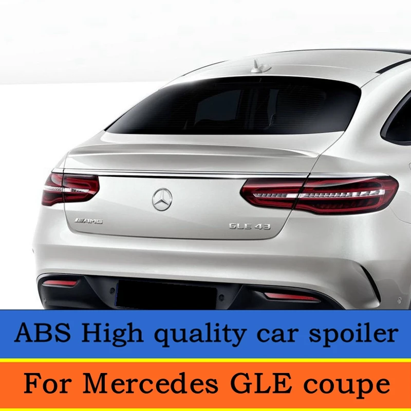 Для Mercedes Benz GLE Coupe GLE320 GLE400 ABS Материал заднее крыло автомобиля спойлер GLE450 GLE500 2015 2017