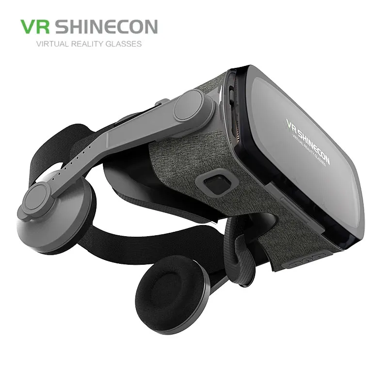 3D VR очки SHINECON G07E гарнитура с наушниками для 4 7 6 0 дюймовых Android iOS смартфонов|3D