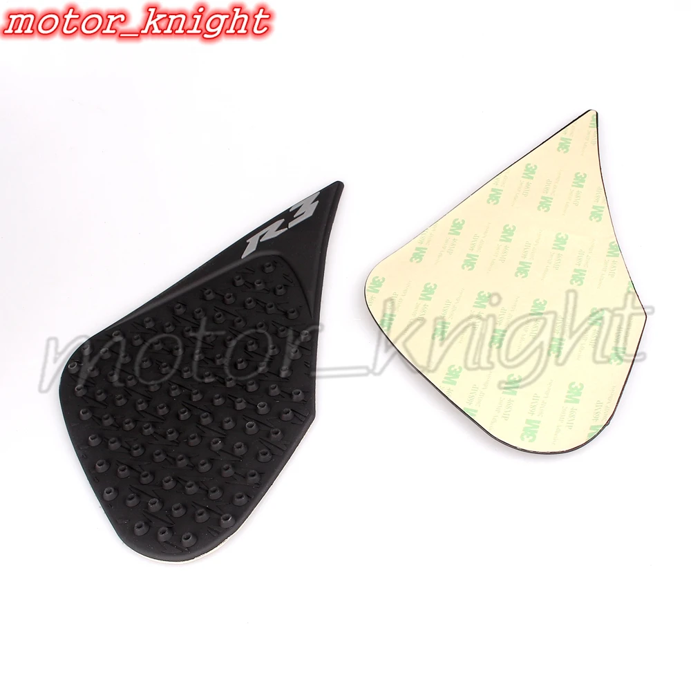 

Tank Traction Side Pad Gas Fuel Knee Grip Decal Black For R25/R3 2015