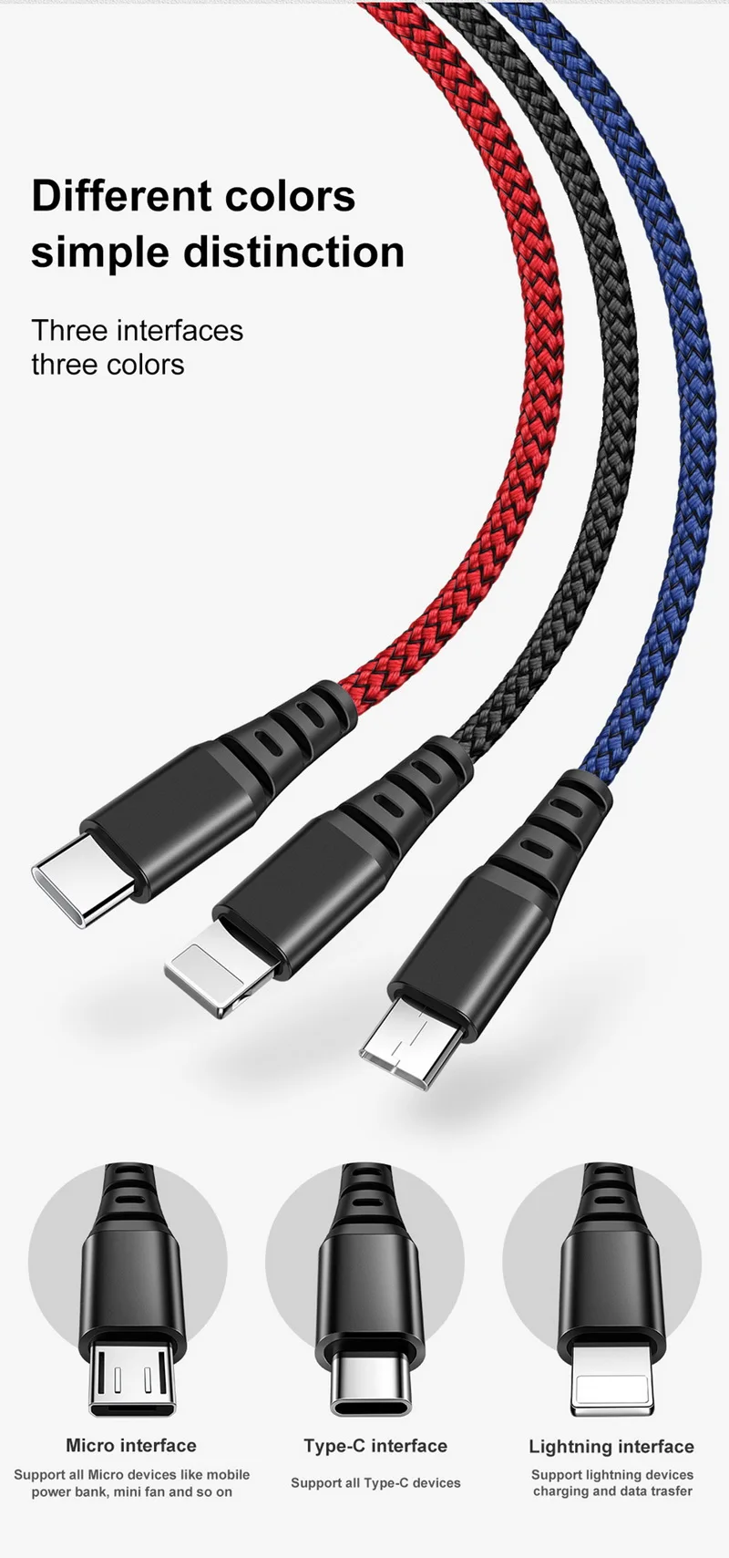 Mcdodo Быстрый 3in1 USB кабель 3A для мобильного телефона Micro USB C Тип C зарядное устройство кабель для iPhone XR XS Max X huawei данных зарядный шнур
