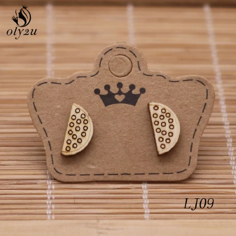Oly2u корейские модные ювелирные изделия Мультяшные фигурки деревянные