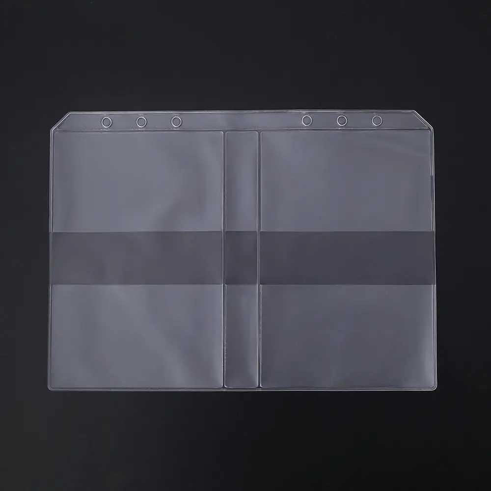 A5 Clear PVC Business Card Storage Bag Filing Products Holder Binder Folder Cover - Цвет: A5