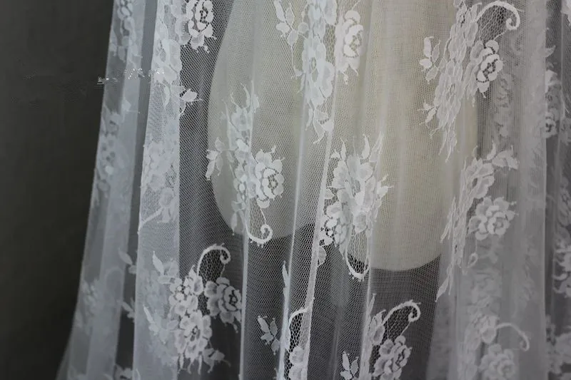 3 м/лот 150 см Широкий ресницы LACE TRIM Off Белый Черный одежда кружевной ткани DIY аксессуары