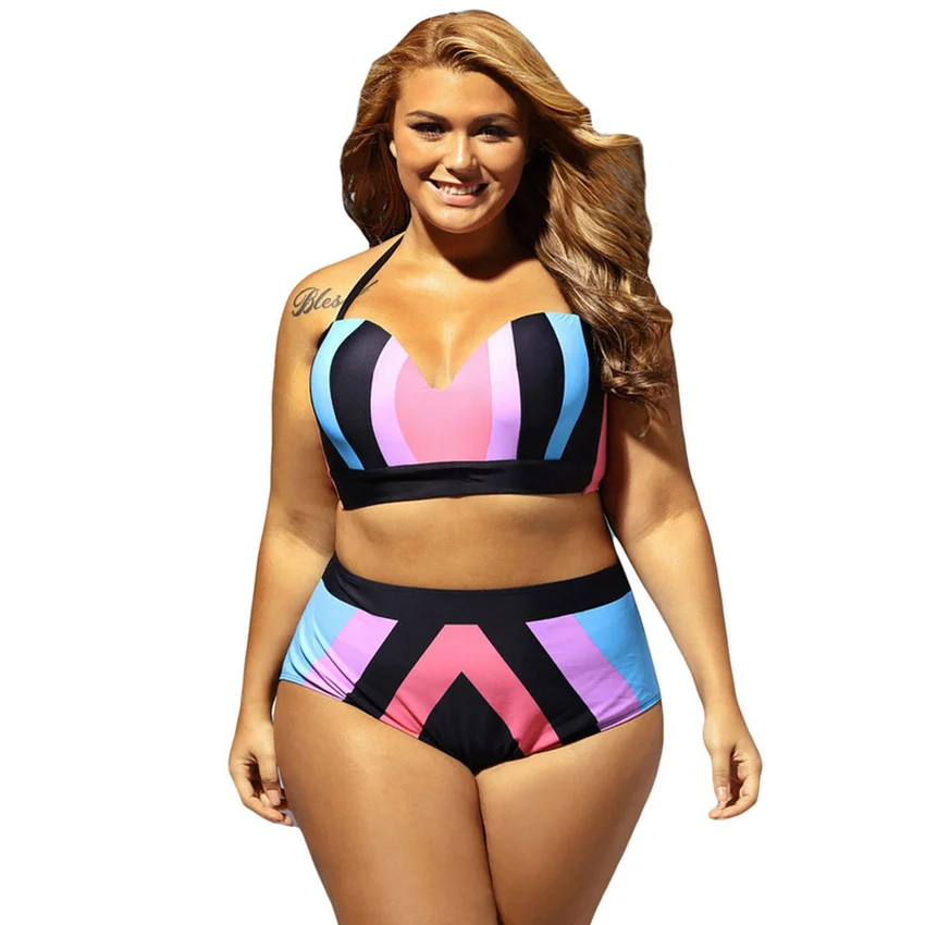 Сексуальный цветочный принт высокая талия купальник 2019 бикини пуш-ап для женщин