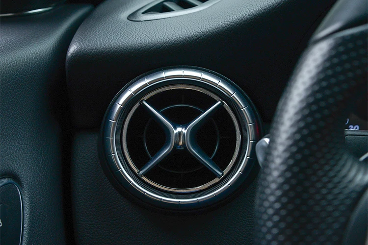 5 шт. Алюминий кондиционер Вентиляционное кольцо Накладка для Mercedes benz CLA GLA класса A180 W176 C117 GLA200- автомобильные аксессуары