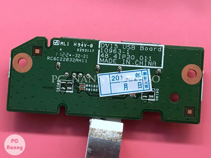 NOKOTION 48 4ip20. 011 оригинал для Dell Inspiron M5040 N5040 N5050 V1540 1550 3520 USB-порт плата с кабелем |