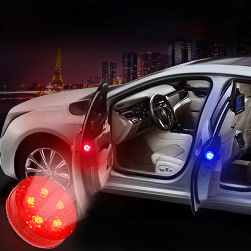 

Car accessories 2PCS Universal car door lights projector light motorcycle LED Automobile Decorative Lamp Open Door Anti-collid