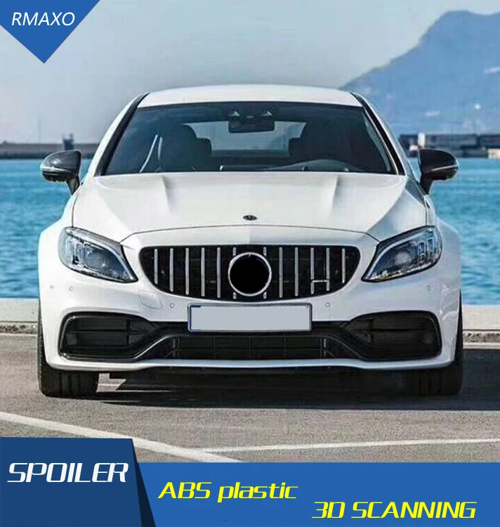 Для Mercedes W205 GT Передняя гоночная решетка для Benz W205 c-класса C180 C200 C220 C260 C300 решетка 20015