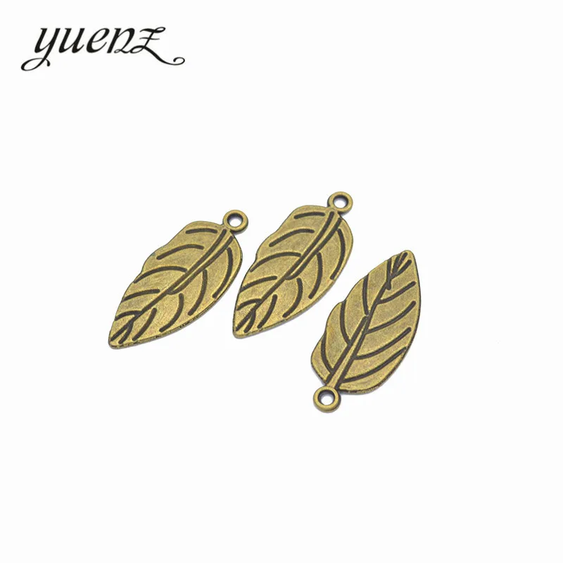 Yuenz 30 шт. ювелирной моды сплав листьев прелести Металл Подвеска DIY ювелирных