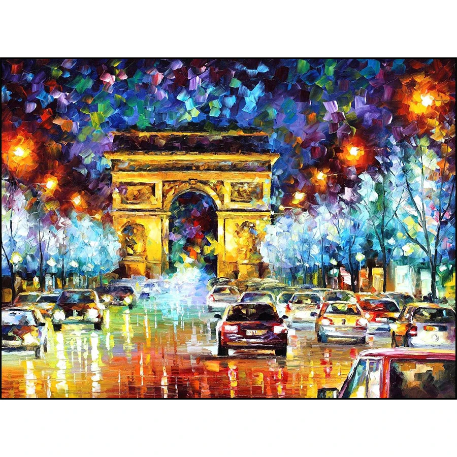 

Paris Arc de Triomphe,Full Drill 5d Diamond Painting Picture DIY Square/ Round Rhinestones Mosaic Diamond Embroidery WG484