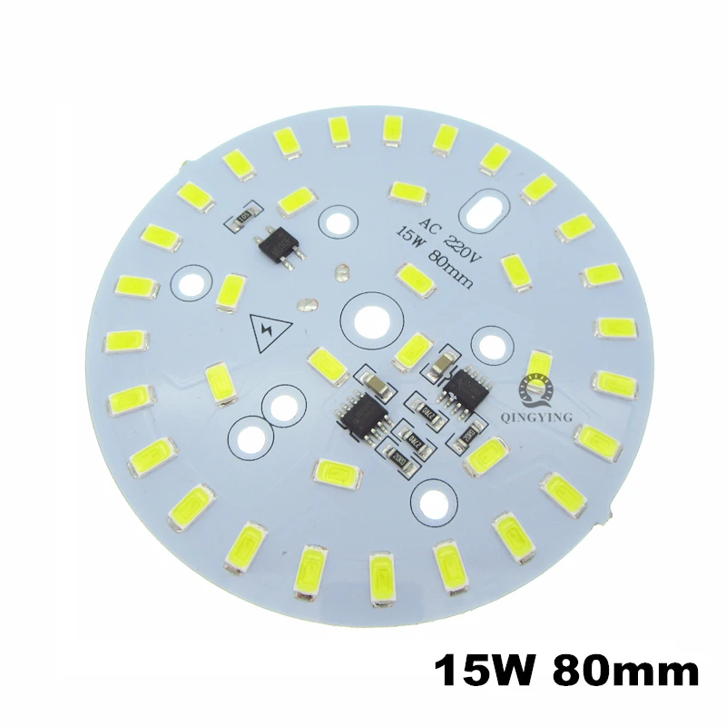 20 шт. 220 В SMD 5730 Светодиодная печатная плата с регулируемой яркостью 3 Вт 5 Вт 7 Вт 10 Вт 12 Вт 15 Вт 18 Вт 24 Вт интегрированная интеллектуальная Интегральная панель ic, белая, теплая, белая