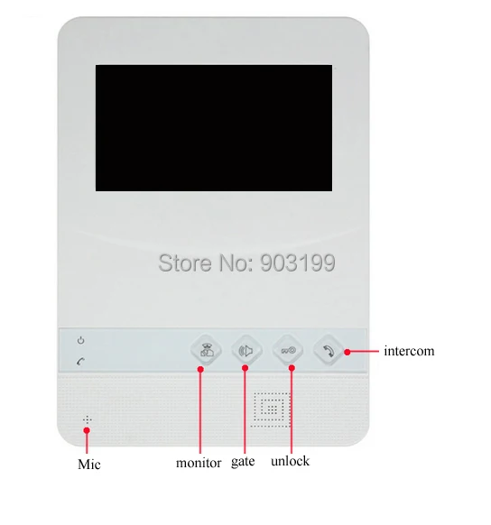 Новый роскошный дверной телефон 4 3 дюймовый TFT монитор ЖК дисплей цветной