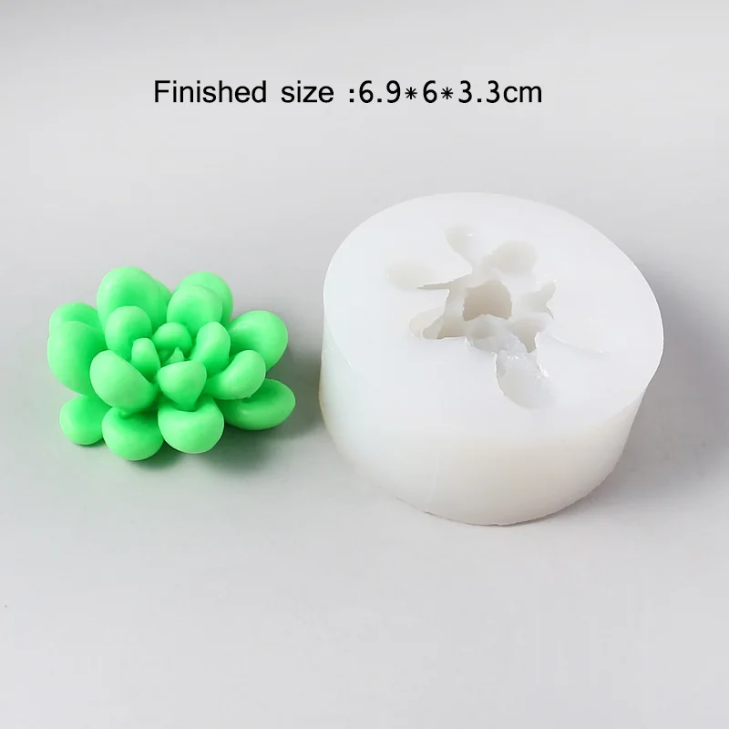 Темно-серый Handmade Silicone Candle Molds Succulent Scented candle mould Concrete planter Molds - Цвет: Темно-серый