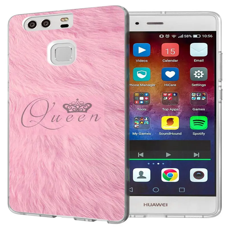 ТПУ класса люкс для Huawei P9 Lite/P8 Lite/P10Lite Y5 II 2 Y5ii Y6 компактный дизайн обложки розовый