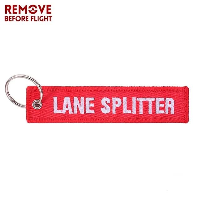 LANE SPLITTER Новая мода ядерный Запуск брелок Bijoux брелок для мотоциклов и автомобилей бирка для подарков Вышивка брелоки OEM Брелок-бижутерия - Цвет: LANE SPLITTER