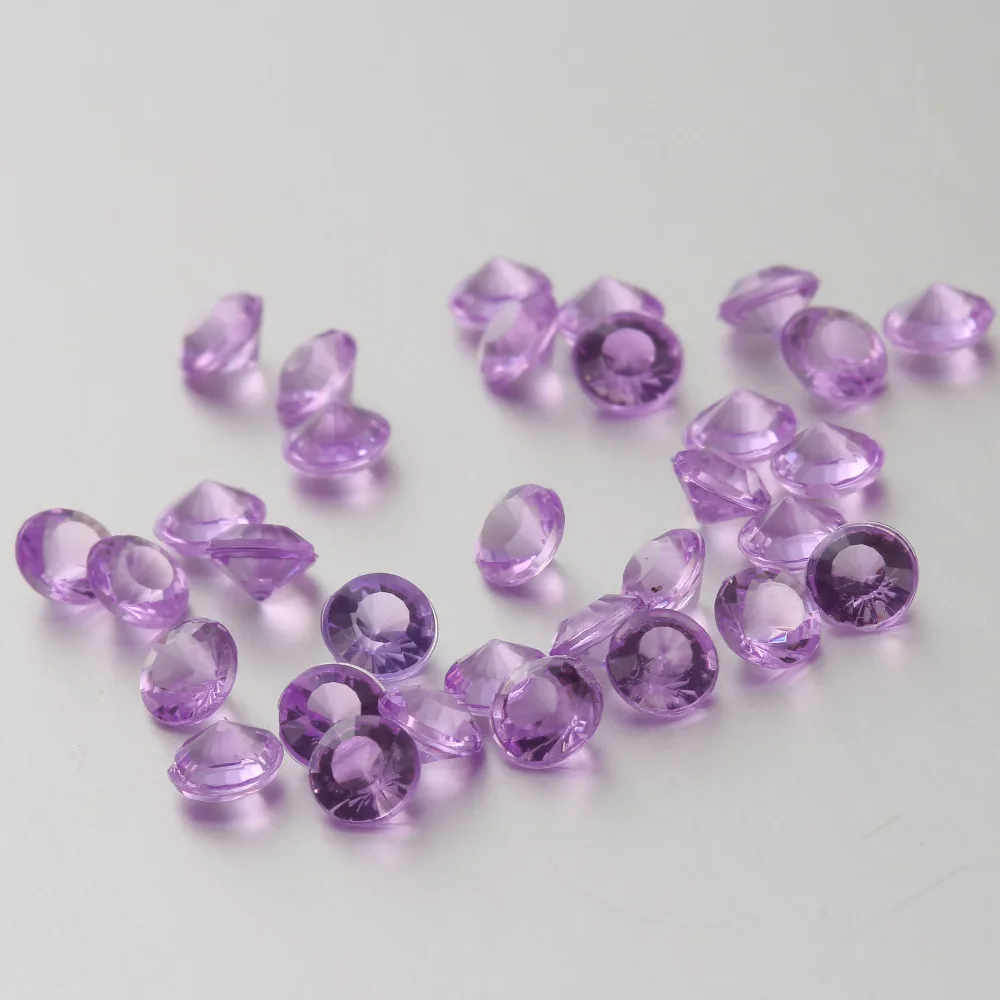 New 1000pcs 10mm Acrylic Clear Diamond Confetti Wedding Party Table Scatters Decoration | Дом и сад