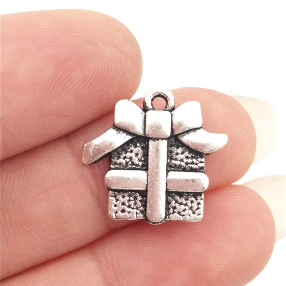 Подвеска из цинкового сплава для браслета 16 х15 мм 1 3 г|charm antique silver|charms antiquegift box charm |