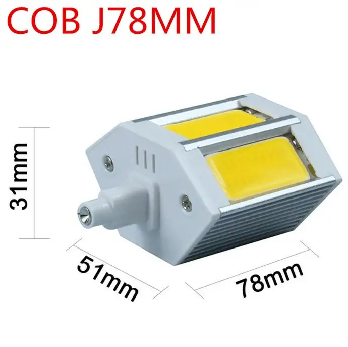 220 В R7S светодиодный ная лампа 78 мм 118 135 189 9 Вт 13 15 20 COB Светодиодная замена