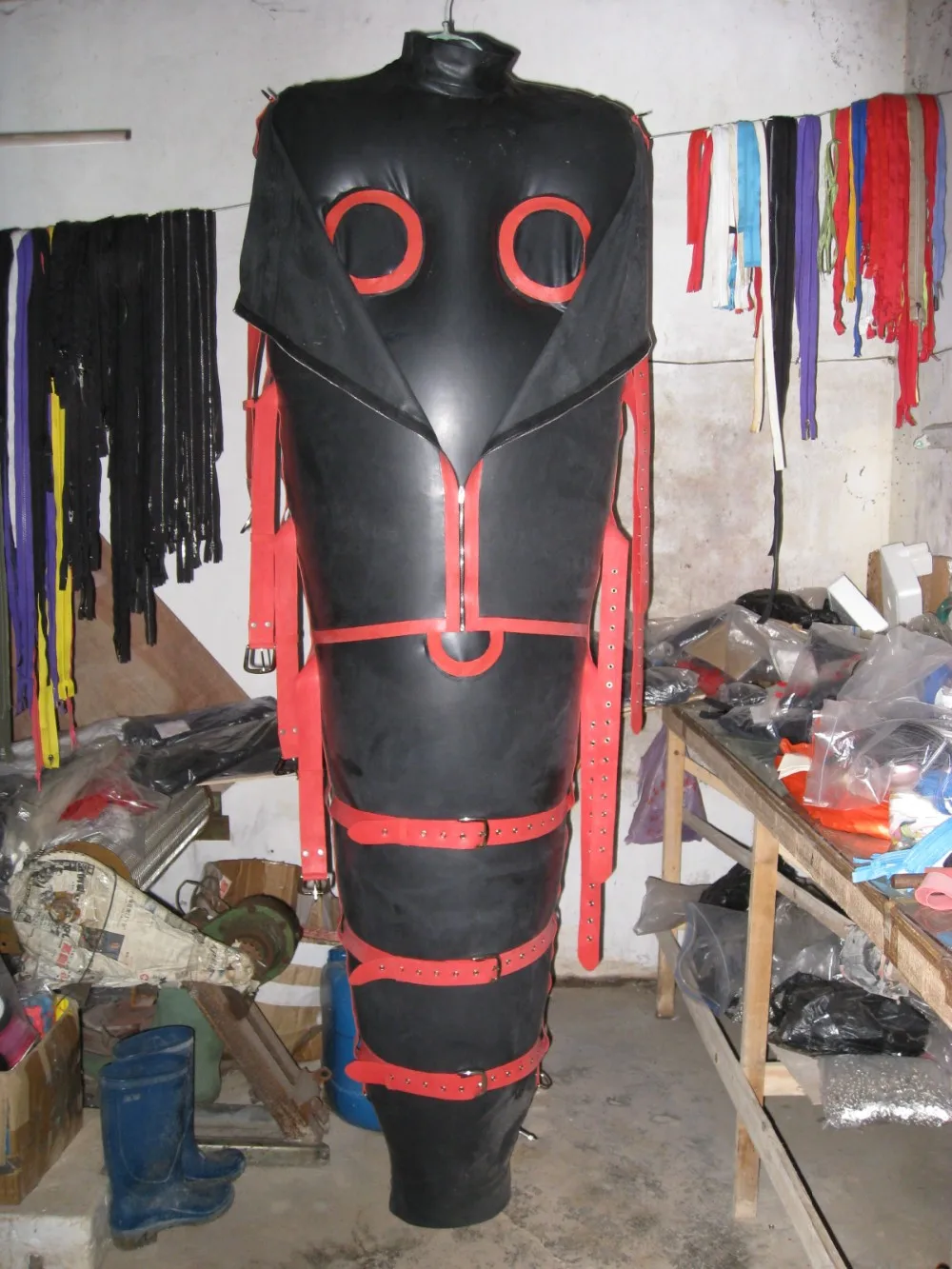 Латексный надувной мешок ручной работы на весь корпус Надувной Спальный Мешок