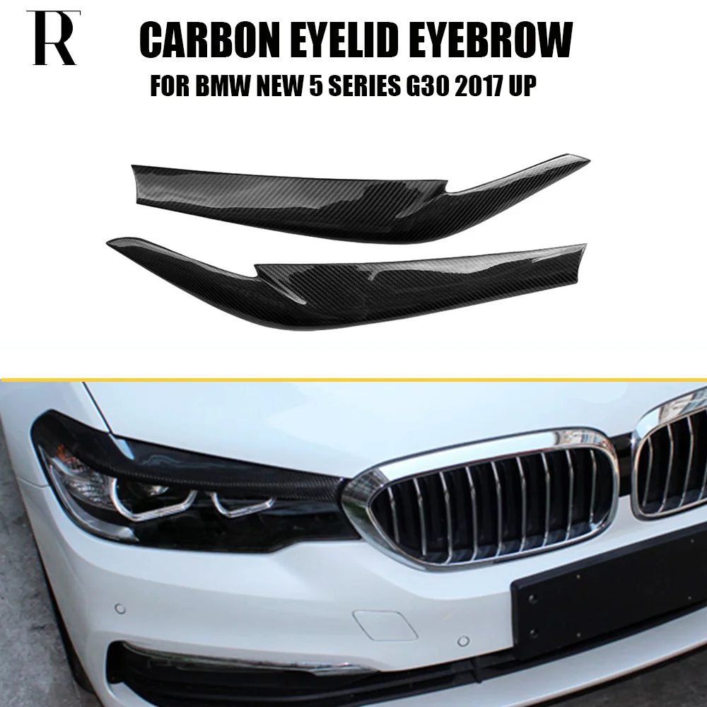 Передняя лампа из углеродного волокна для BMW G30 G31 520 530 540 550 2017 2019 Pre Facelift|bmw eyebrow|cover